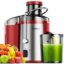Juicer Machine, 500W Juicer with 3" Wide Mouth for Whole Fruits and Veg, Centrifugal Juice Extractor with 3-Speed Setting