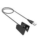 BKN USB Magnetic Charging Cable For Fitbit Charge 2 / Charge 2 Hr And Charging Adapter (Black)