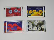 COLLECTIBLE Walmart Flower Seed Themed Gift Cards $0 BALANCES - AS-IS NO RETURNS