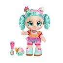 KindiKids Snack Time Friends 10" Dolls Peppa-Mint Adorable Girl Toys Spoon Magic