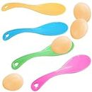 The Magic Toy Shop Egg and Spoon Race Game Easter Kids Outdoor Garden Sports Fun Balance Retro Game, 4 Plastic Spoons and 4 Eggs