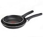 T-fal Intuition Nonstick Fry Pan/Saute Pan Cookware Set, 20cm, 24cm 2-Piece Frypan set, Black, Small