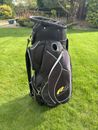 Powakaddy Deluxe Golf Cart Bag 14 Way Dividers + Putter Well - Black/Yellow