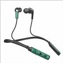 TP TROOPS 7227 FG 55 Hours Charge Wireless in Ear Bluetooth Colouful Neckband with ENC Mic, 55H Playtime, Type-C Fast Charging (10Mins=15Hrs Playtime),Made in India,Drivers Ear Phones (TP-7227-Green)