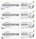 Sensodyne Repair & Protect Whitening Toothpaste - Powered by NOVAMIN - 75ml - Pack of 4