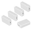 LeMotech Project Box 5 Pieces ABS Plastic Electrical Project Case Small Junction Box for Electronics White 2.36 x 1.42 x 0.67 inch (60 x 36 x 17 mm)