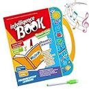 TRU TOYS Intelligence Book For Kids, Musical Educational Phonetic Learning Book, Children Electronic Activity Book With English Alphabets Numbers Words Rhymes, Interactive Book for Boys Girls 3+ years