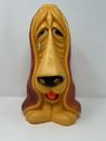 Vintage 1971 My Toy Inc. Sad Crying Basset Hound Dog Piggy Bank WITHOUT Plug!!