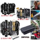 Emergency Survival Equipment Kit Outdoor Filter Tactical Hiking Camping SOS Tool