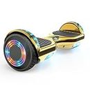 Hoverboard,6.5" Two-Wheel Self-Balancing Hover Board with Bluetooth Speakers and Fashion LED Lights for Kids