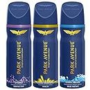 Park Avenue Original Collection | Deodorant for Men | Fresh Long-lasting Aroma – Cool Blue, Good Morning & Storm | 150ml each (Pack of 3)