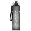 ADORIC Sports Water Bottle, BPA Free Tritan Non-Toxic Plastic Sport Water Cup, Durable Leak Proof Water Bottle with Filter, Flip Top