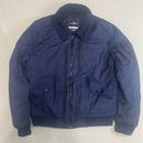 AMERICAN EAGLE OUTFITTERS Full Zip Quilted Navy Blue Bomber Flight Jacket Boys M