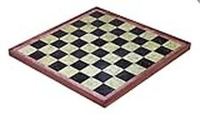 StonKraft Stone Chess Board with Wooden Base - 12" x 12" Inches