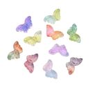100 cuentas espaciadoras sueltas de cristal mariposa para fabricación artesanal hágalo usted mismo