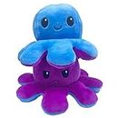 XEANCO Octopus Plushie Reversable, Double-Sided Flip Reversible Octopus Plush, Soft like Plushies, Stuffed Octopus Plush, Novelty Plushies, Perfect for Playing & Expressing Mood (Blue Purple)