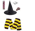 FancyDressWale Plastic Harry The Magician Complete Fancydress Accessory Kit (Kit With Scarf And No Jewellery), Multicolor