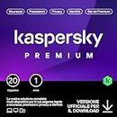 Kaspersky Premium Total Security 2023 | 20 dispositivi | 1 anno | Anti-Phishing e Firewall | VPN illimitata | Password Manager | Parental Control | Assistenza 24/7 | PC/Mac/mobili | Attivazione e-mail