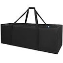 Sports Duffle Bag - Extra Large Travel Duffel Luggage Bag with Upgrade Zipper, Durable & Water Resistant, Black, Black 42inch, 42" x 15" x 15"