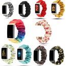 For Fitbit Charge 5 Scrunchie Pattern Band Strap Replacement Watch Wristband