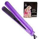 Royale Classic Purple 1 – 1/4 “ Flat Iron 1.5” Hair Straightener, Ceramic Plates, Floating Plate Design, Professional Styling, Easy to Use, Heats Up To 450°F but Won’t Damage Hair, 1 Year Unconditional Warranty