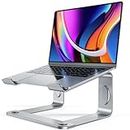 LORYERGO Laptop Stand, Ergonomic Laptop Riser Laptop Mount for Desk, Notebook Stand Compatible with All 10-15.6” Laptops,Silver