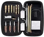 BOOSTEADY Universal Handgun Cleaning kit .22.357.38,9mm.45 Caliber Pistol Cleaning Kit Bronze Bore Brush and Brass Jag Adapter by