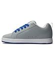 DC Shoes Homme Court Graffik Running Basket, Gris/Bleu/Blanc, 45 EU