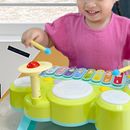 Drum Set Electronic Piano Keyboard Toy for Beginners 1 2 Year Old Girls Boys