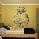 Gadgets Wrap Home Decoration Accessories Home Decor Wall Vinyl Sticker Decal Wall Room Mural Decal Star Wars Bb8 Robot Logo Film Game D128