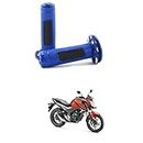 LOVMOTO Motorcycle Non Slip Universal for 7/8" 22mm Non-Slip Rubber Motorcycle Handlebar Grips Motorbike Handle Bar (1 Set) Grips (Color : Blue) Comfortable with C-B Hor-net 160