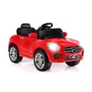 Costway 6V Kids Remote Control Battery Powered LED Lights Riding Car-Red