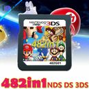 482 Games For Nintendo DS NDS NDSL NDSi 2DS 3DS tarjetas ATF nuevo