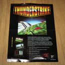 Thunderstrike Poster Gioco Retro PC IBM Amiga Atari Vintage 1990 Guanti Bambino In perfette condizioni