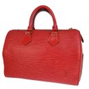 LOUIS VUITTON LV Speedy 25 Travel Hand Bag Epi Leather Red France M43017 38EA745