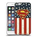 Head Case Designs Officially Licensed Superman DC Comics U.S. Flag Logos Soft Gel Case Compatible with Apple iPhone 6 Plus/iPhone 6s Plus