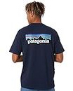 Patagonia M's P-6 Logo Responsibili-Tee T-Shirt, Classic Navy, S Men's
