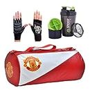 MK Leatherite Gym Bag Combo for Men ll Gym Bag, Bottle Gloves ll Gym kit for Men and Women ll Gym Bag Gym & Fitness Kit