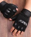 Tactical Half Finger Gloves Mens Army Military Combat Forces Assault Fingerless