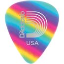 D'Addario Classic Celluloid Guitar Picks - 12-Pack Medium Rainbow