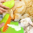 Cat Steam Brush Pet Triple Beauty Comb Dog Cat Grooming Massage Hair Removal Com