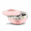 Asian Venus Inner Steel Casserole, 2500 ml, Pink |PU Insulated| BPA Free | Odour Proof| Food Grade | Easy to Carry | Easy to Store | Ideal for Chapatti | Roti | Serving Casserole