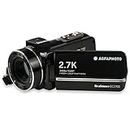 AGFA Photo Realimove CC2700 – Videocamera digitale (2.7 K, 24 MP, Touch Screen 3 pollici, Zoom 18 X, Telecomando, Batteria Litio) Nero