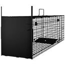 Amagabeli Garden Home Humane Live Animal Trap 78X26X29cm Catch Release Cage for Large Nuisance Rodents Control Raccoon Mole Gopher Opossum Groundhog Squirrel Feral Stray Cats Rescue Wild Rabbits