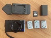 Sony Cyber-shot RX100 M5A VA Compact Camera + 64 Card + 3 X Batteries MINT!