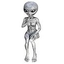 MOLEZU Halloween Alien Latex Prop, 5.9 in Small UFO Little Mayo Area 51 Scary Alien Party Prop (Women Alien)