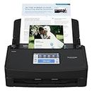 ScanSnap iX1600 Wireless or USB High-Speed Cloud Enabled Document, Photo & Receipt Scanner with Large Touchscreen and Auto Document Feeder for Mac or PC, 17 watts, Black