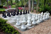 Giant Plastic Chess Set with a 25" King Outdoor Chess Set