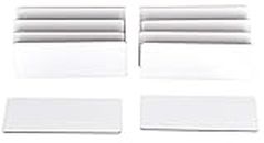 ExcelMark Blank Name Tag/Badge with Magnetic Backing - 1" x 3" (10 Pack - White)