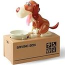 My Dog Piggy Bank - World's Cutest Doggy Coin Money Box, Animated Battery Operated Robotic Hungry Puppy Toy Savings Bank